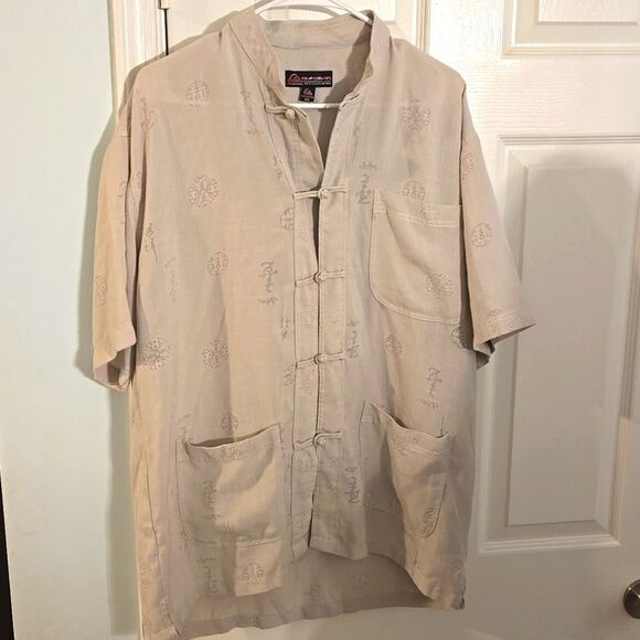 1980s vintage mens quicksilver shirt size xl - Picture 1 of 9